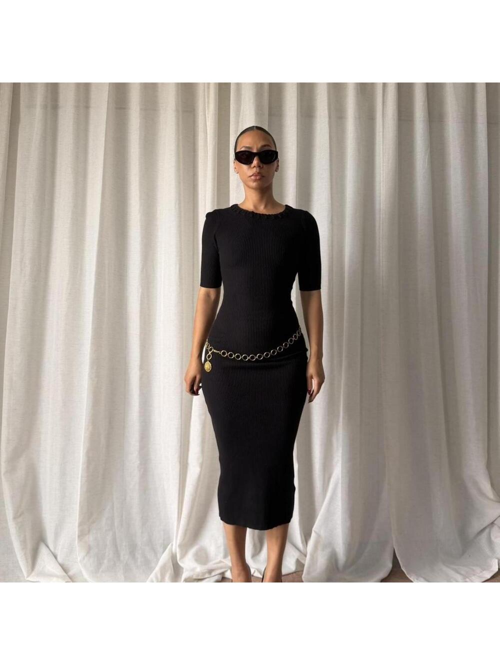 Camila Coelho Women's Black Dress
